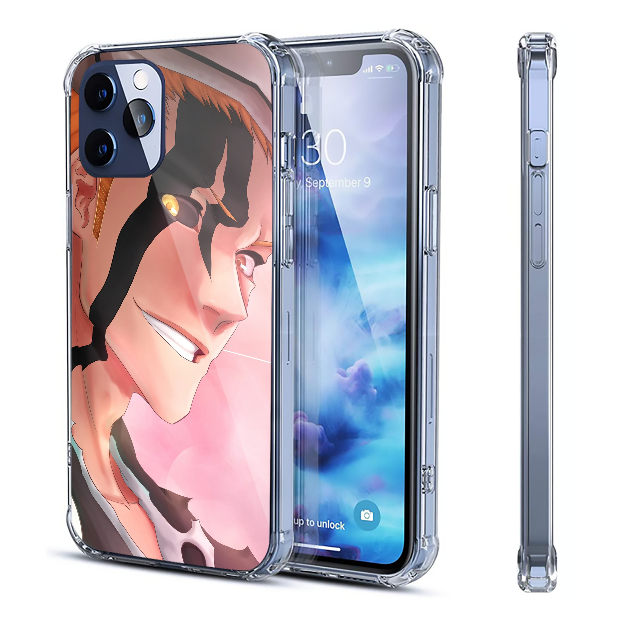 （画像用） ブリーチ BLEACH 【iPhone 12シリーズ対応】透明スマホケース（クリアソフトケース）